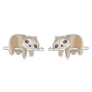 (image for) Pandora Style Cute Sloth Stud Earrings - SCE1280