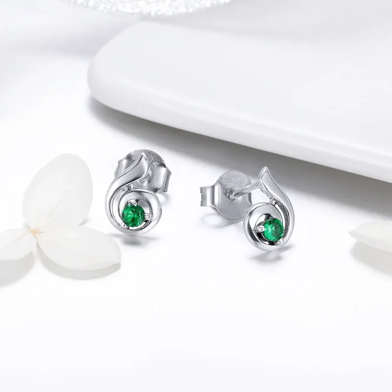 (image for) Pandora Style Dancing Melody Stud Earrings - BSE010 - View 2