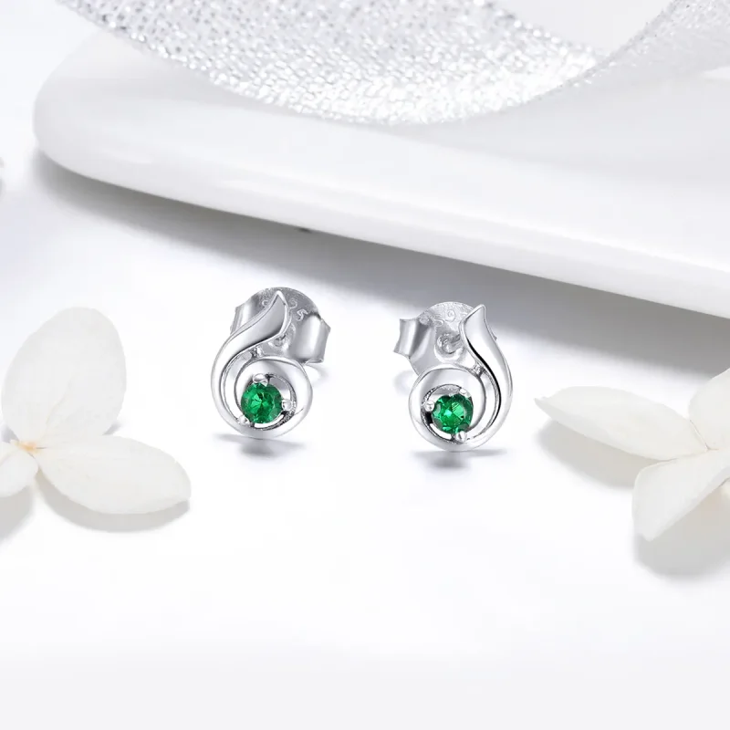 (image for) Pandora Style Dancing Melody Stud Earrings - BSE010 - View 3