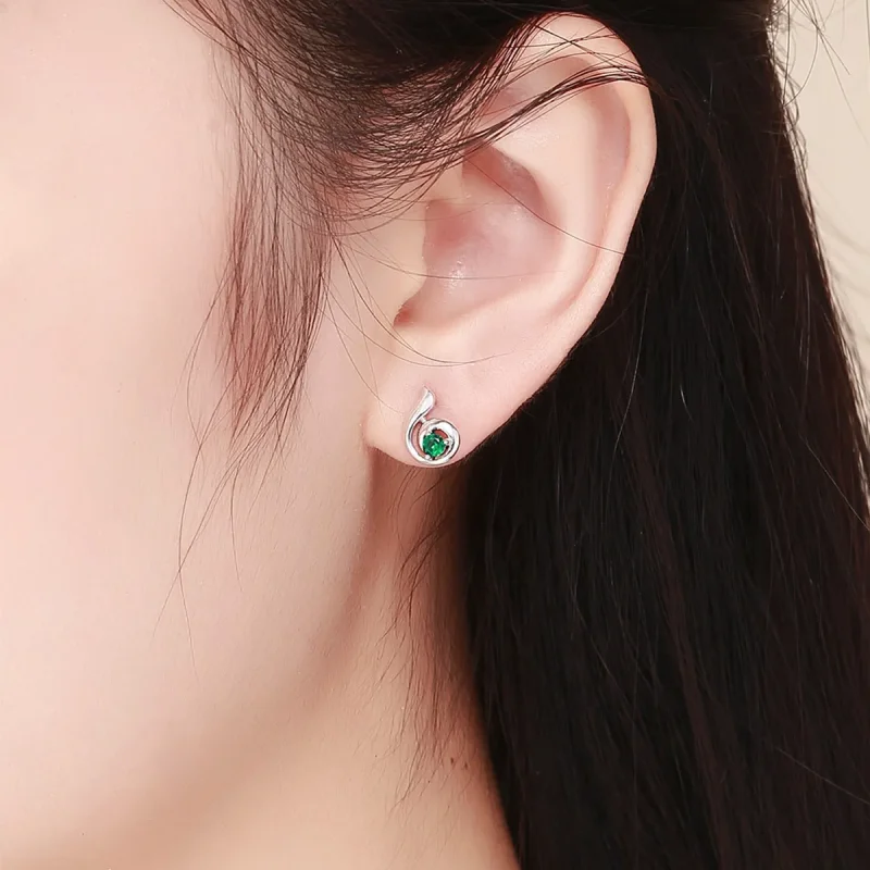 (image for) Pandora Style Dancing Melody Stud Earrings - BSE010 - View 5