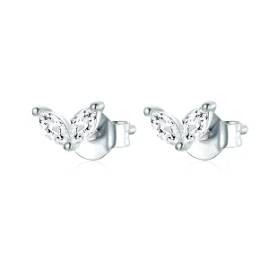 (image for) Pandora Style Delicate Butterfly Stud Earrings - SCE1240-A