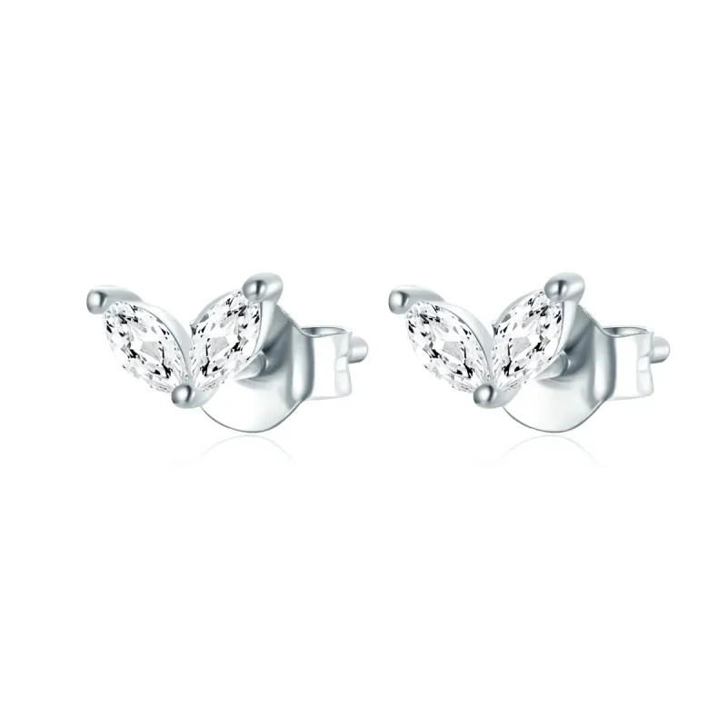 (image for) Pandora Style Delicate Butterfly Stud Earrings - SCE1240-A