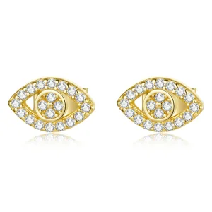 (image for) Pandora Style Devil Eye Stud Earrings - BSE518
