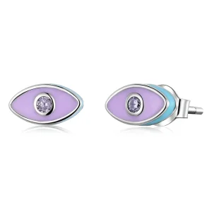 (image for) Pandora Style Devil Eye Stud Earrings - SCE1367
