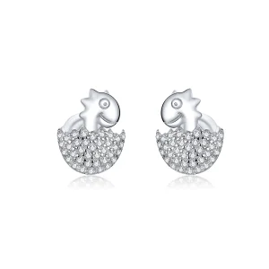 (image for) Pandora Style Dinosaur Baby Stud Earrings - BSE354