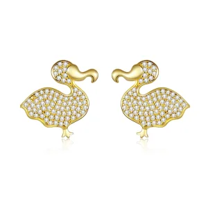 (image for) Pandora Style Dodo Bird Stud Earrings - BSE370