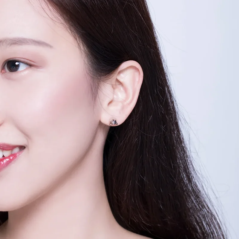(image for) Pandora Style Dolphin Stud Earrings - BSE184 - View 5