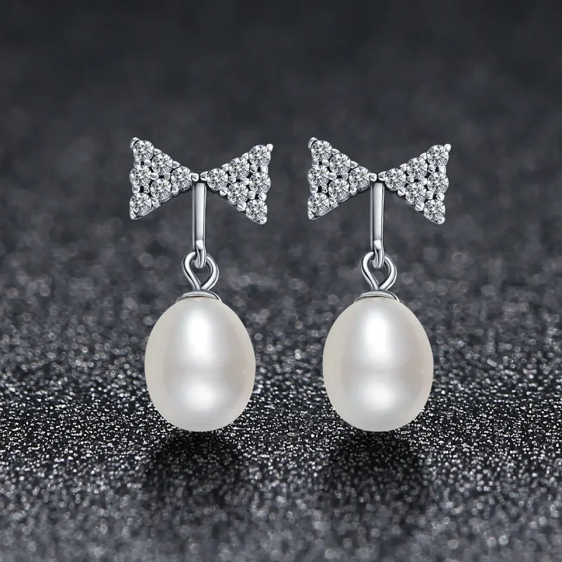 (image for) Pandora Style Elegant Light Stud Earrings - VSE101 - View 2