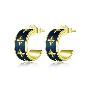 (image for) Pandora Style Elegant Orchid Stud Earrings - BSE428