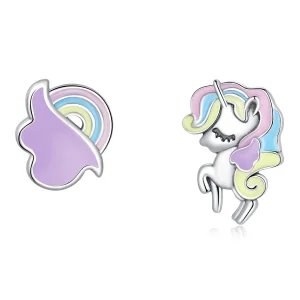(image for) Pandora Style Fantasy Pony Stud Earrings - SCE1266