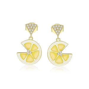 (image for) Pandora Style Fresh Lemon Stud Earrings - BSE435