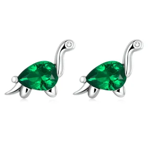 (image for) Pandora Style Fun Dinosaur Stud Earrings - SCE1379