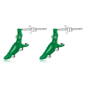 (image for) Pandora Style Funny Little Crocodile Stud Earrings - BSE562