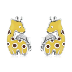 (image for) Pandora Style Giraffe Stud Earrings - BSE586