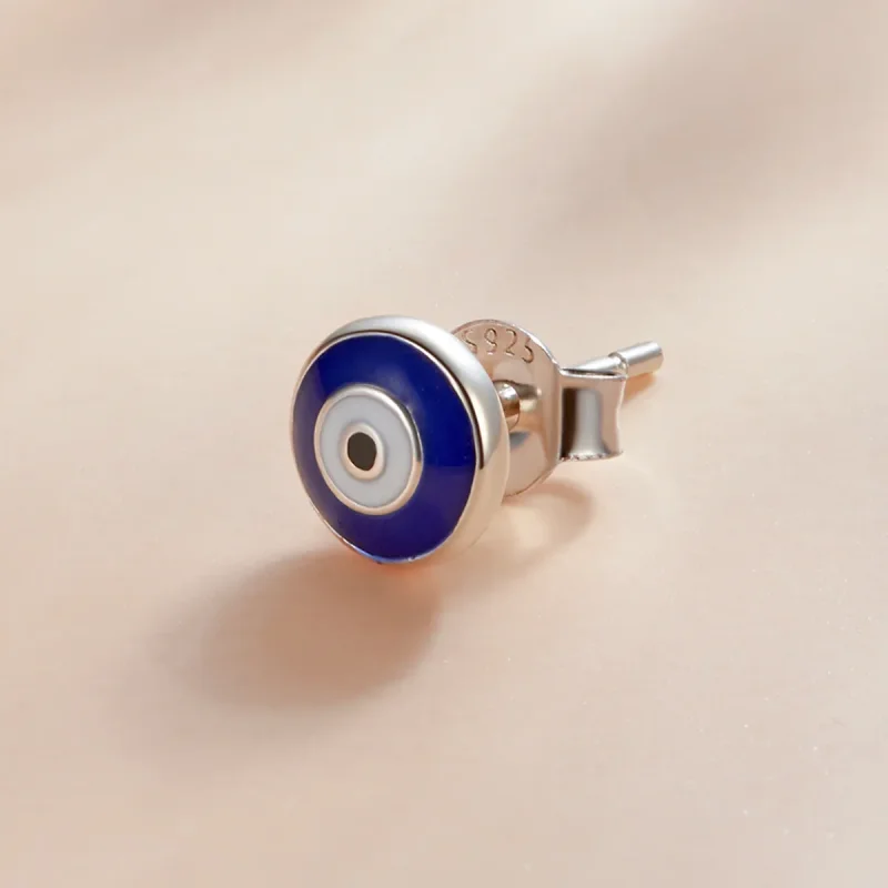 (image for) Pandora Style Guardian Eye Stud Earrings - SCE1207-BU - View 2