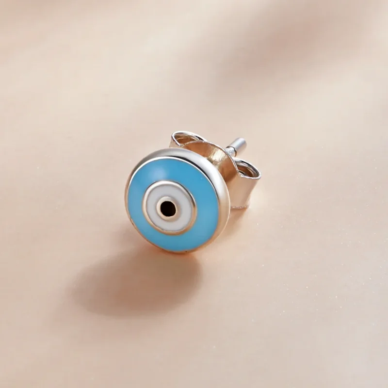 (image for) Pandora Style Guardian Eye Stud Earrings - SCE1207-LB - View 2