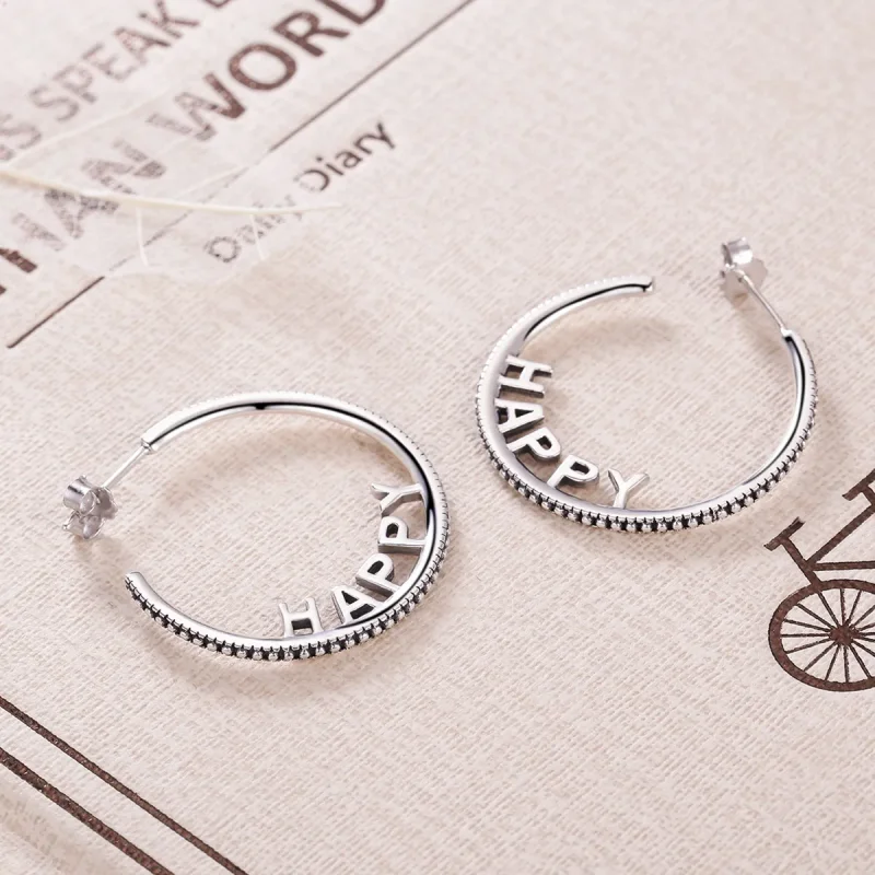(image for) Pandora Style Happy Wishes Stud Earrings - VSE087 - View 4