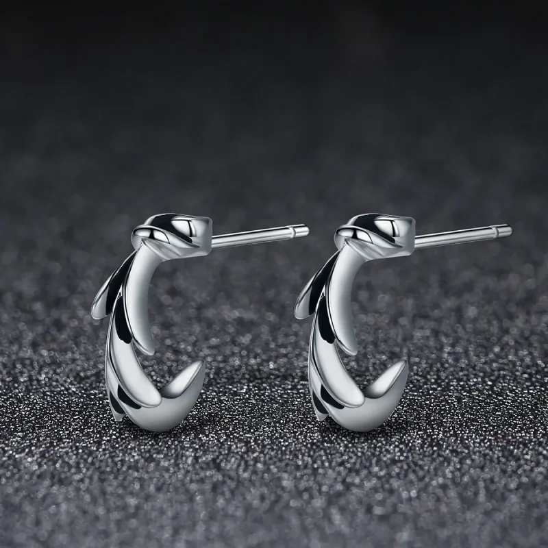 (image for) Pandora Style Impressionism Stud Earrings - VSE050 - View 2
