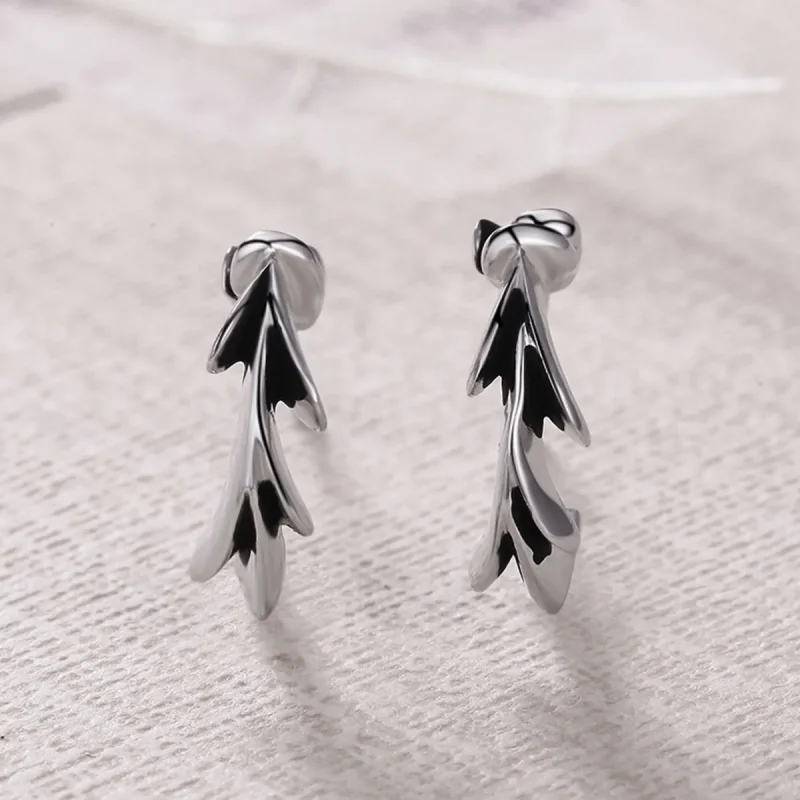 (image for) Pandora Style Impressionism Stud Earrings - VSE050 - View 4