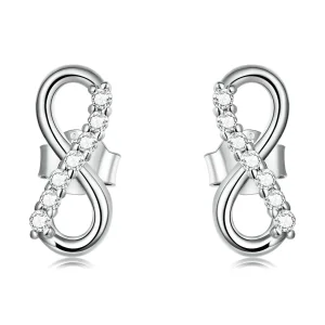 (image for) Pandora Style Infinity Symbol - Shine Stud Earrings - BSE543