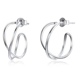 (image for) Pandora Style Intertwined Love Stud Earrings - SCE1195