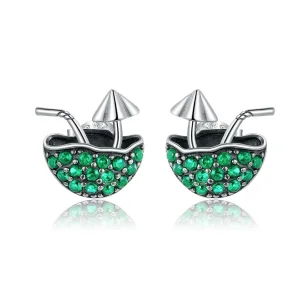 (image for) Pandora Style Leisurely Coconut Stud Earrings - SCE908