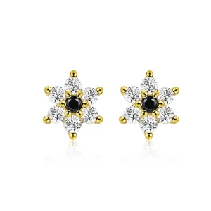 (image for) Pandora Style Little Flower Stud Earrings - SCE708