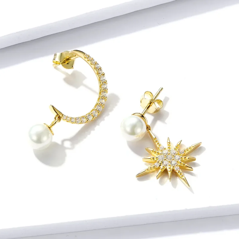 (image for) Pandora Style Love Nocturne Stud Earrings - BSE308 - View 3