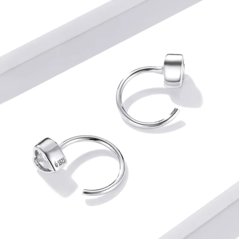 (image for) Pandora Style Love Stud Earrings - BSE516 - View 2