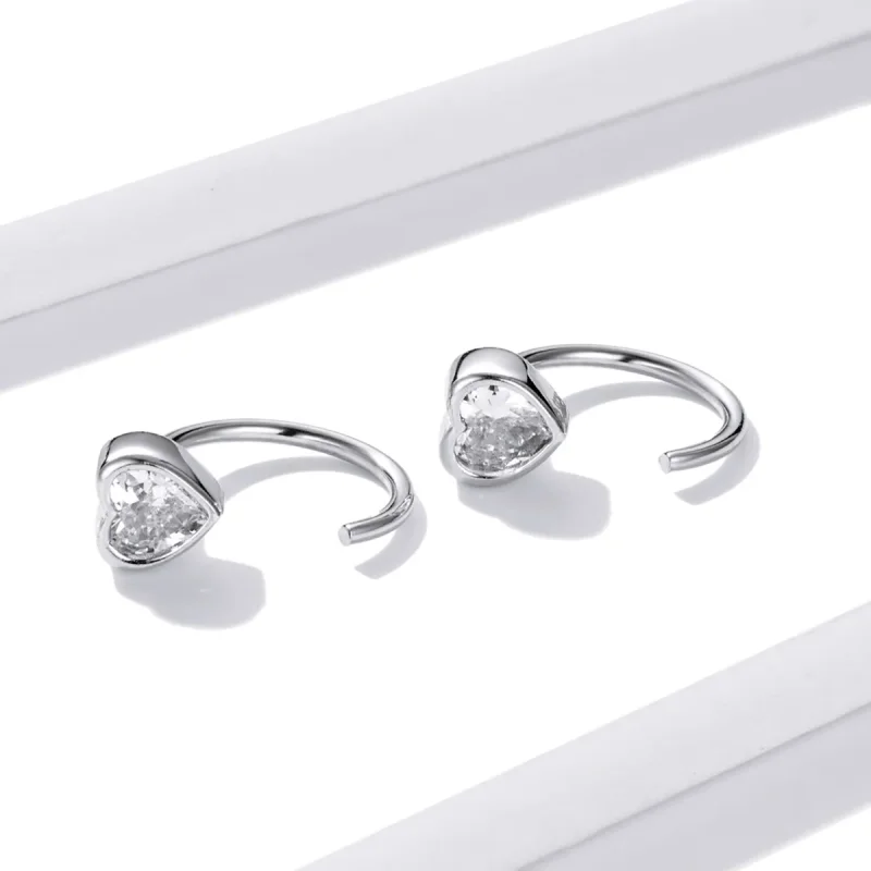 (image for) Pandora Style Love Stud Earrings - BSE516 - View 3