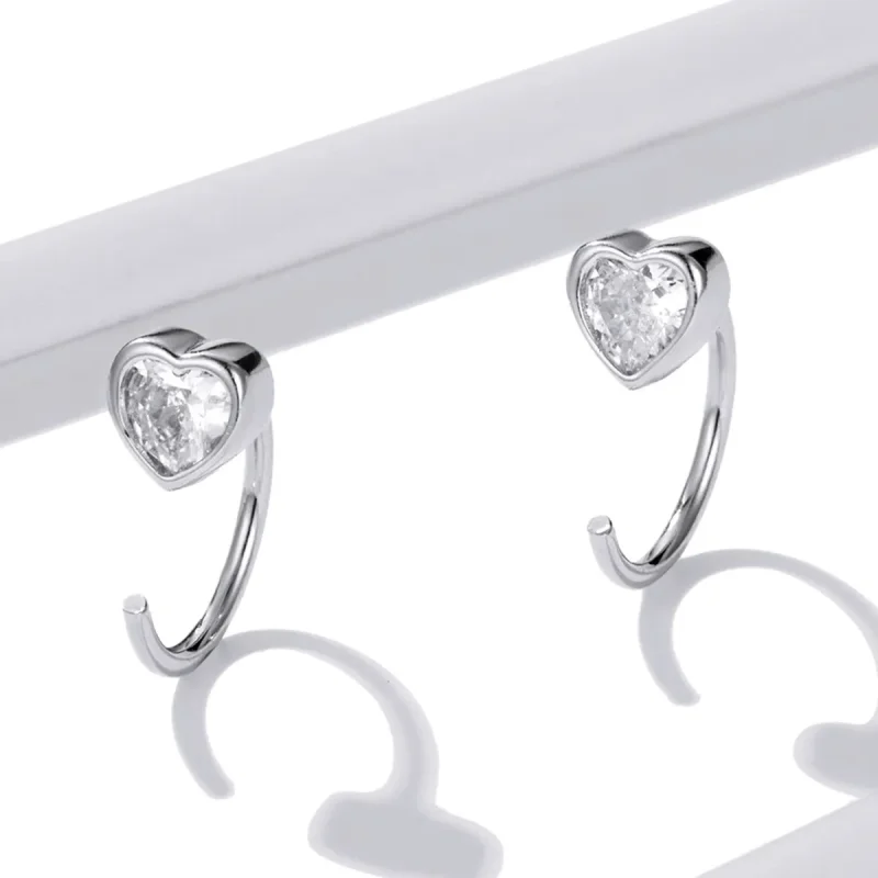 (image for) Pandora Style Love Stud Earrings - BSE516 - View 4
