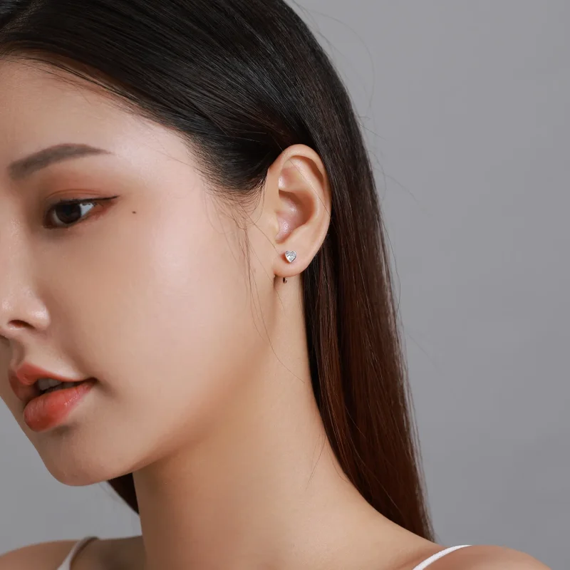 (image for) Pandora Style Love Stud Earrings - BSE516 - View 7
