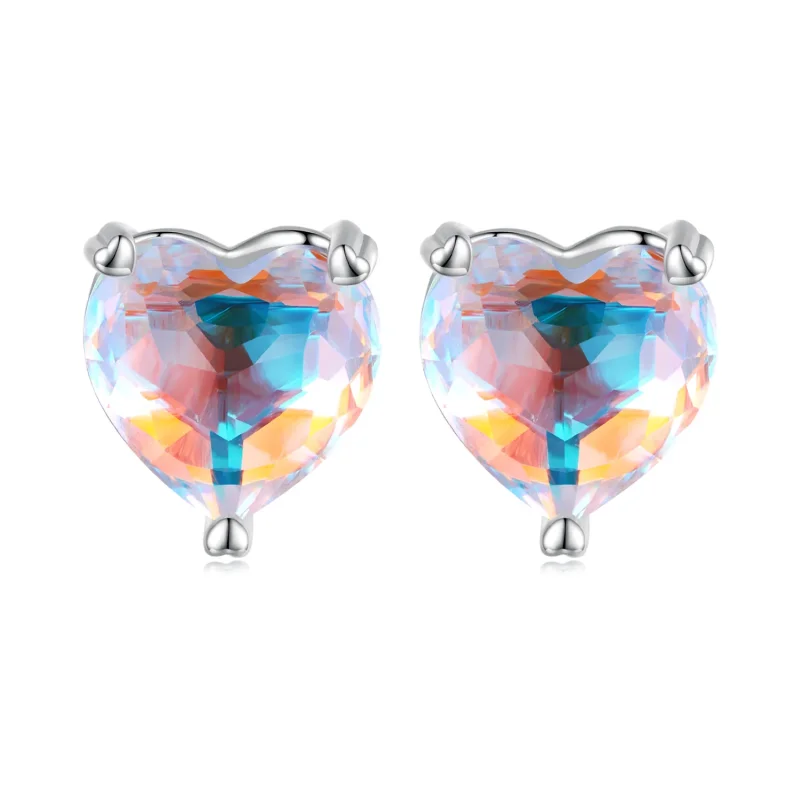 (image for) Pandora Style Love Symphony Glass Stud Earrings - BSE713