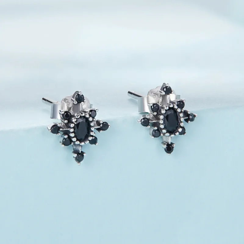 (image for) Pandora Style Mans Star Stud Earrings - SCE1521 - View 2