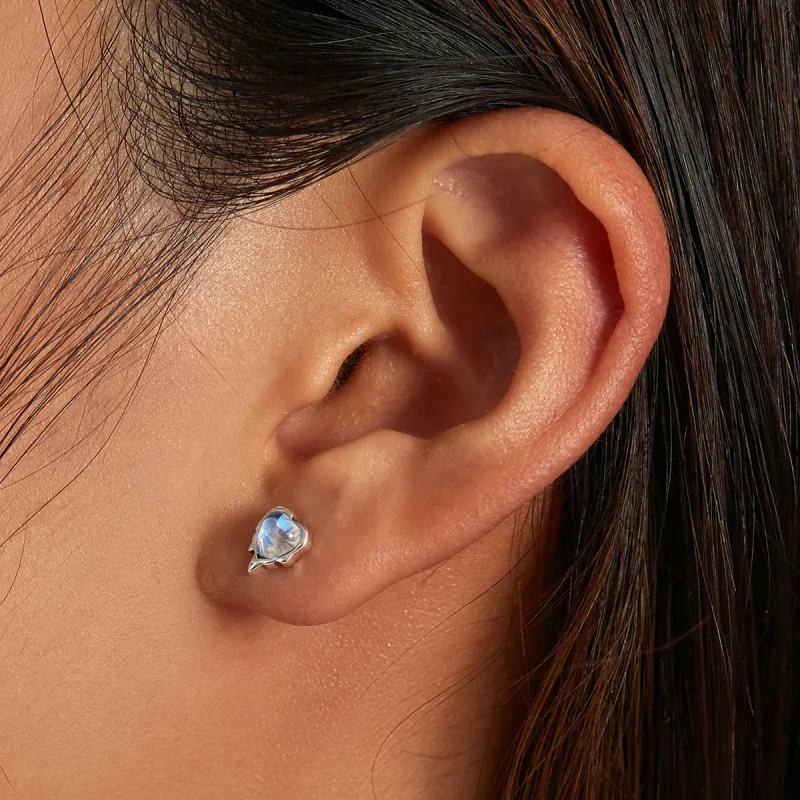 (image for) Pandora Style Melting Love Stud Earrings - SCE1306 - View 6