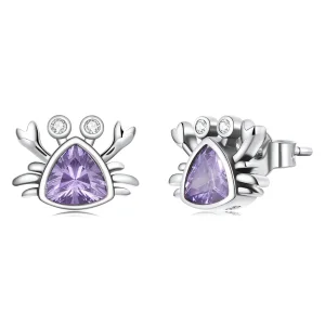 (image for) Pandora Style Mini Crab Stud Earrings - BSE572