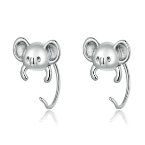 (image for) Pandora Style Mini Koala Stud Earrings - BSE566