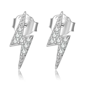 (image for) Pandora Style Mini Lightning Stud Earrings - BSE599-A