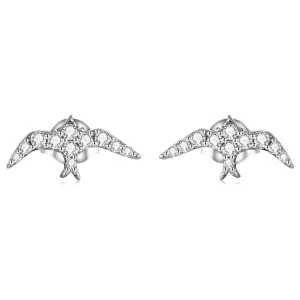 (image for) Pandora Style Mini Swallow Stud Earrings - BSE594