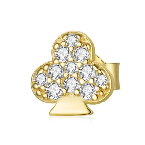 (image for) Pandora Style Poker - Clubs Stud Earrings - SCE1053