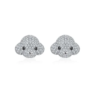 (image for) Pandora Style Poodle Stud Earrings - BSE098