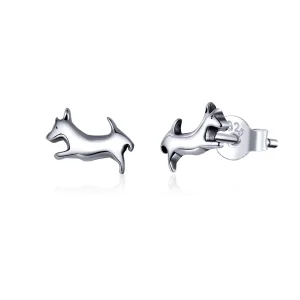 (image for) Pandora Style Puppy Stud Earrings - SCE818