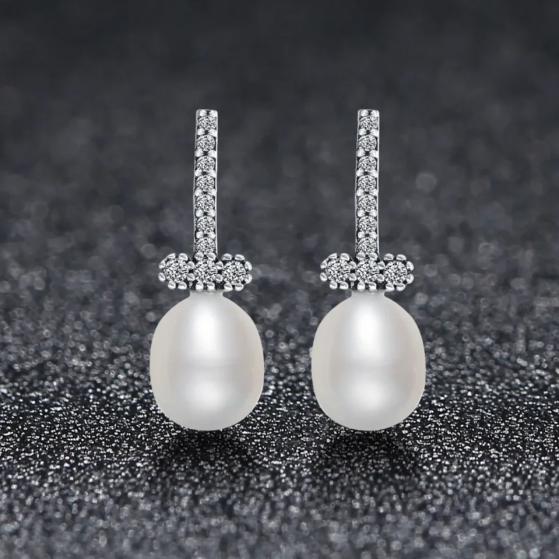 (image for) Pandora Style Quiet Light Stud Earrings - VSE100 - View 2