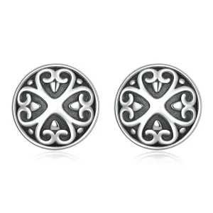 (image for) Pandora Style Retro Pattern Stud Earrings - SCE1396