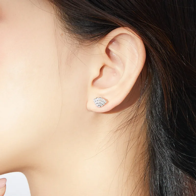 (image for) Pandora Style Romantic Shell Stud Earrings - BSE342 - View 6