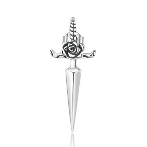 (image for) Pandora Style Rose Dagger Stud Earrings - SCE1349