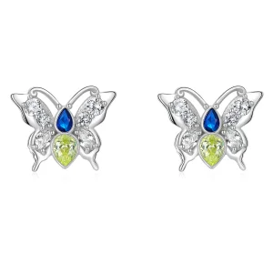 (image for) Pandora Style Shine Butterfly Stud Earrings - BSE564