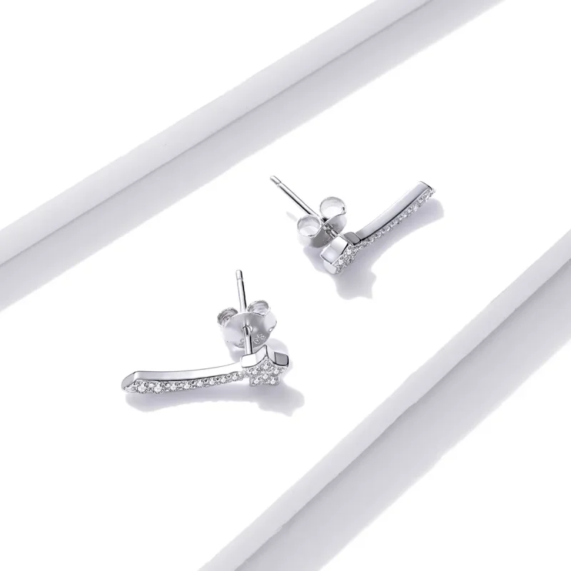 (image for) Pandora Style Shining Meteor Stud Earrings - BSE486 - View 4