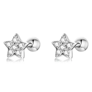 (image for) Pandora Style Shining Star Stud Earrings - SCE1297