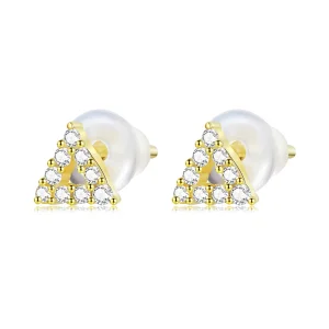 (image for) Pandora Style Shining Triangle Stud Earrings - SCE1220